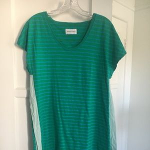 Tsumori Chisato Turquoise and Green T-shirt Dress